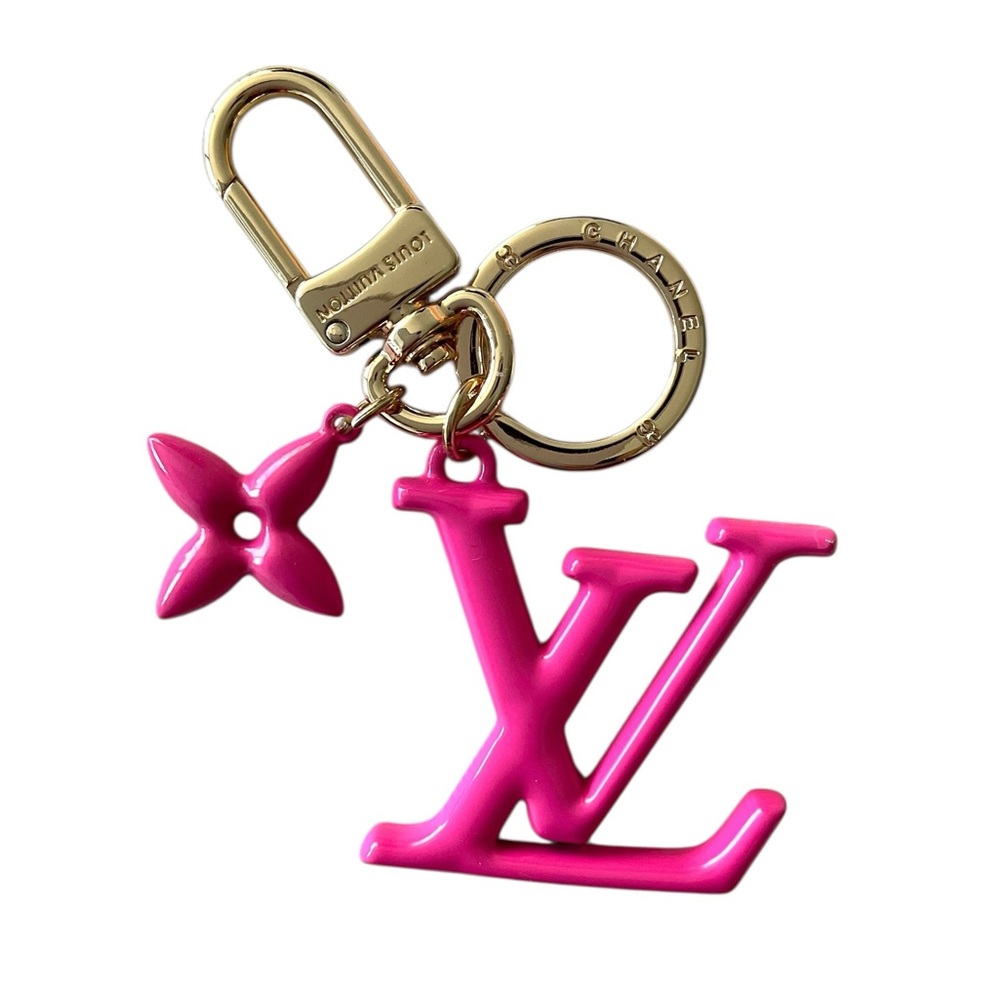 Louis Vuitton Bag Charm/Key Chain Upcycled NEW IN BOX Pink - Picture 2 of 2